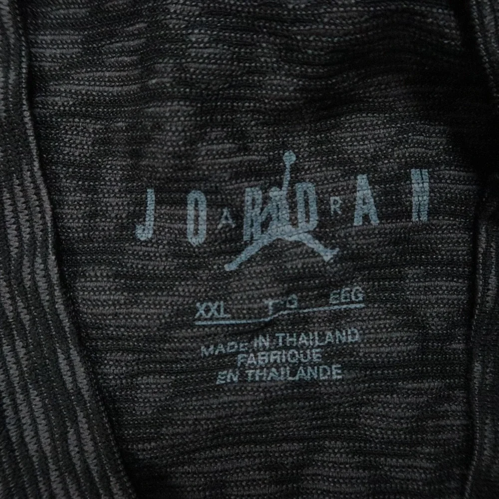 Jordan Shirt Mens XXL Black Gray Dri FIT ADV Sport Long Sleeve Elephant Print